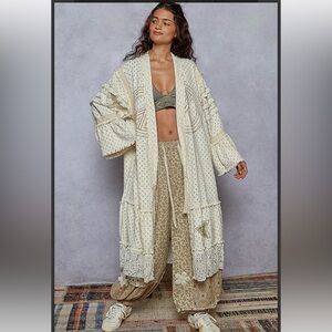 Coming Soon! 💕 POL Bohemian Cream Lace Kimono